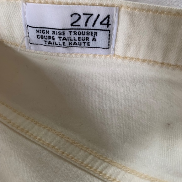 VINTAGE WHITE FLARE JEANS - SIZE 27 (4) - Picture 5 of 8